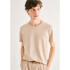 CAMISETA MM MASC MARROM CLARO