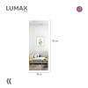 Espejo De Pie Lumax Rox Marco Rectangular 80 x 180cm Blanco
