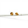 Caravanas Flor de oro - Oro bajo -Zirconia - CA8168 conpiedra