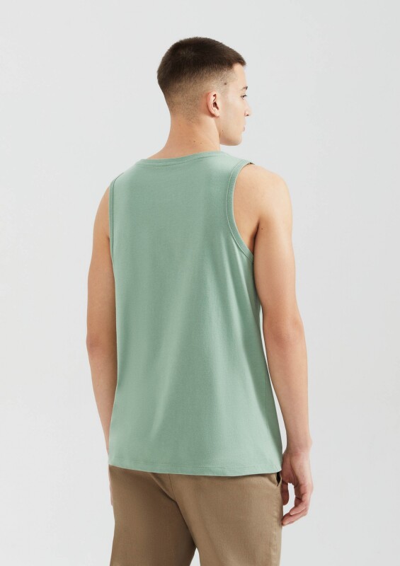 CAMISETA REGATA MASC AZUL CARIBE/CHUMBO/BLANCO