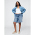 LOOSE BERMUDA SHORT MEDIUM INDIGO