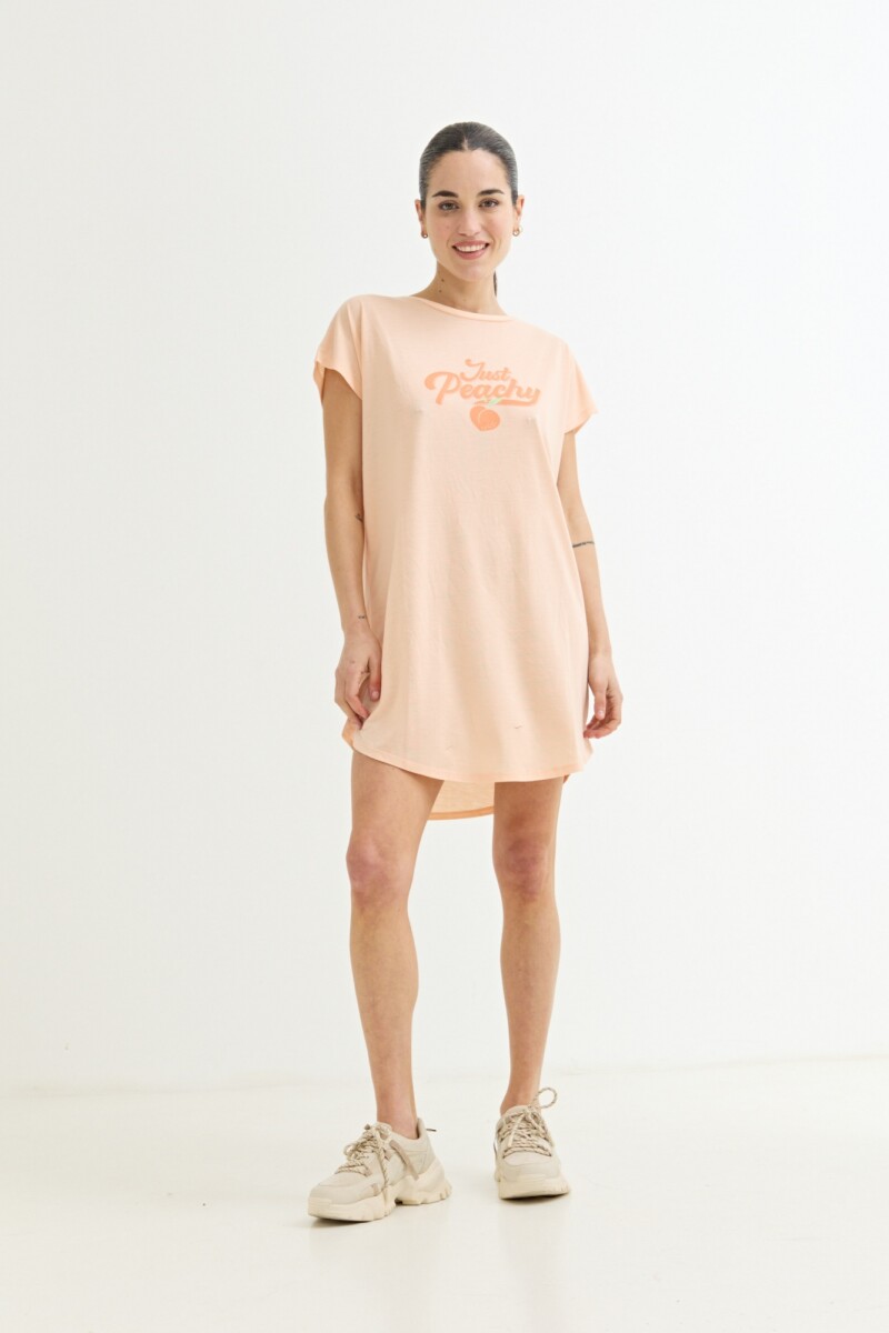 Vestido estampado NARANJA