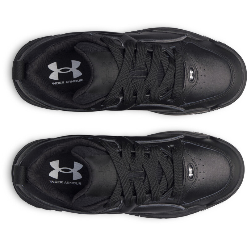 UA HB-LO-WHT BLK-003