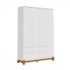 Ropero 4 Puertas 4 Cajones - Lotus Blanco