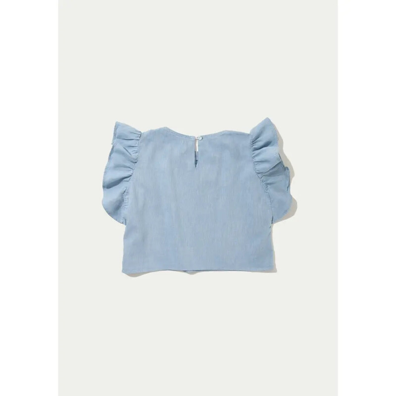 BLUSA MM FEM AZUL CLARO