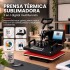 Prensa Térmica Sublimadora 5 En 1 Remeras Tazas Gorros Jarra Color Negro Rojo