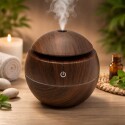 HUMIDIFICADOR REDONDO CON LUZ LED SIMIL MADERA HUMIDIFICADOR REDONDO CON LUZ LED SIMIL MADERA
