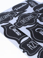 STICKERS PARA FRASCOS COCINA PACK X2 NEGRO