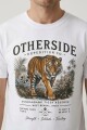 Camiseta estampada Tigre BLANCO