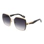 Lentes de sol De Acero Inoxidable Cuadrado Premium Gradiente/Dorado