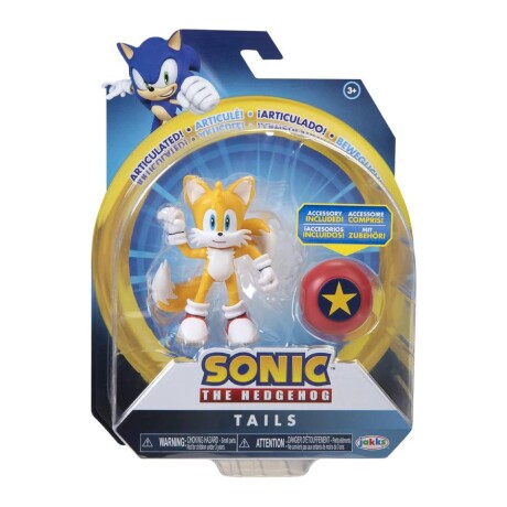 Figura Articulada Sonic The Hedgehog - Tails - 10cm Figura Articulada Sonic The Hedgehog - Tails - 10cm