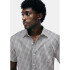 CAMISA MM MASC GRIS CLARO/NEGRO/NARANJA