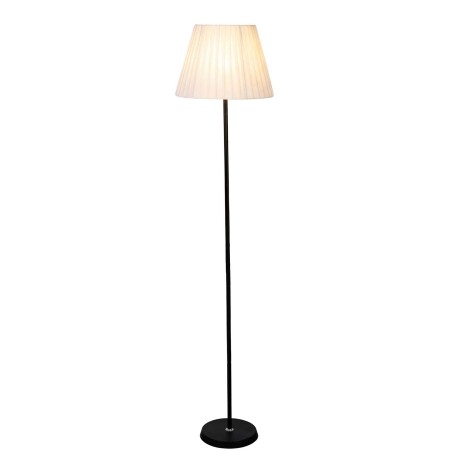 LÁMPARA DE PIE METAL-Y-TELA NEGRO XYF8085