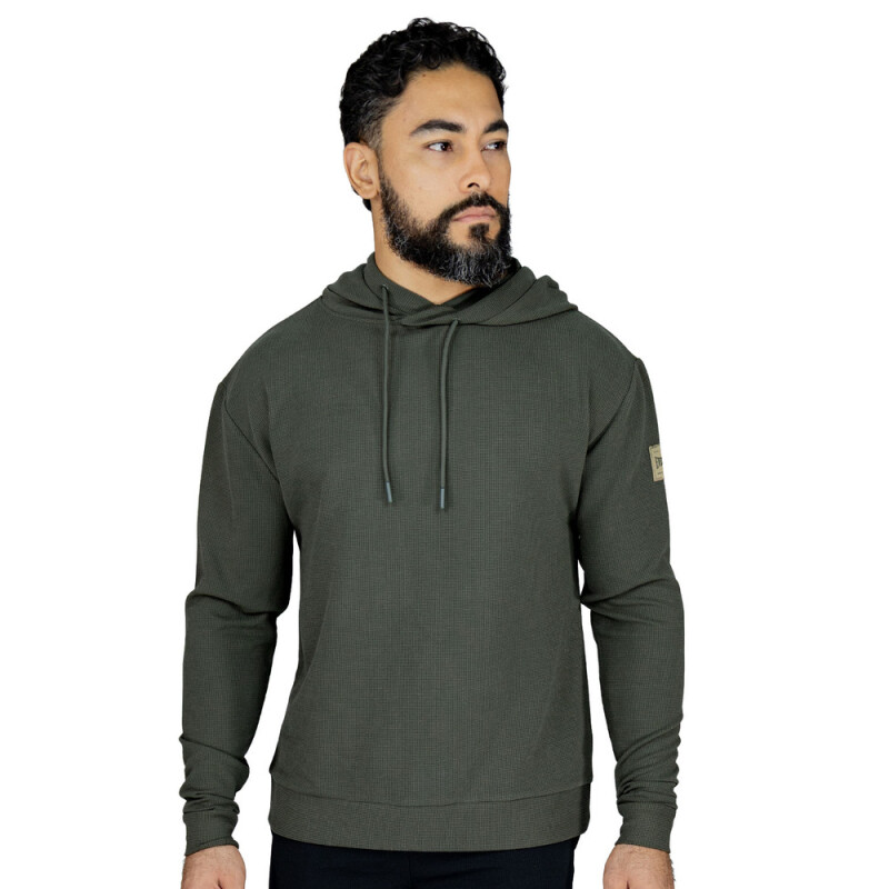 HODDIE MEN EVERLAST WAFFLE GN M6 VERDE