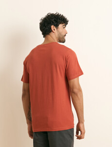 520658 T-SHIRT HARRINGTON LABEL Ladrillo
