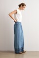 Pantalón de jean bordado jean medio