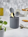 RECIPIENTE PORTA UTENSILIOS GRIS