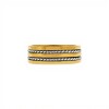 Anillo Trenzas - Plata y Oro- Sin Piedra-AN5981 sinpiedra