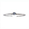 Brazalete Delhi-Plata rodinada 925- Piedra Luna-BR2017 conpiedra