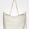 Shopper Cadiz en cuero graneado Blanco