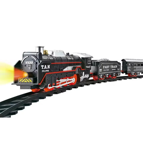 Tren Locomotora con Vagones con Luz y Movimiento U