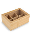 Caja de té MATHIAS W16xL23xH9cm natural Caja de té MATHIAS W16xL23xH9cm natural