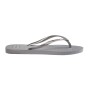 Sandalias Havaianas Slim Gloss Mujer Gris/Gris Hielo