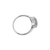 Anillo tejido - Plata y Oro - zirconia - AN5992 conpiedra
