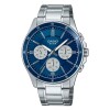Reloj Casio MTP1374D 7AV para hombre de acero Azul