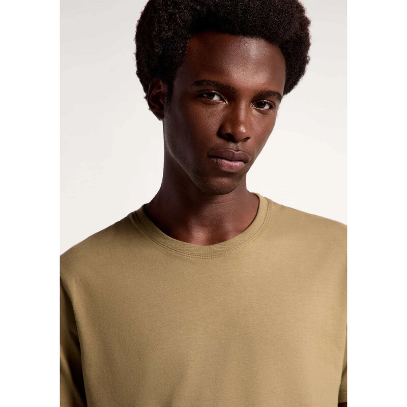 CAMISETA MM MASC MARROM MESCLA