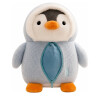 Manta De Apego Peluche C/Frazada 1.60m X 1.00m Inf. Pingüino