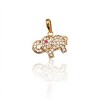 Dije Elefante-Oro bajo-Piedra Zirconia-CP8534 conpiedra