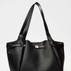 Bolso Marble en efecto cuero graneado Negro