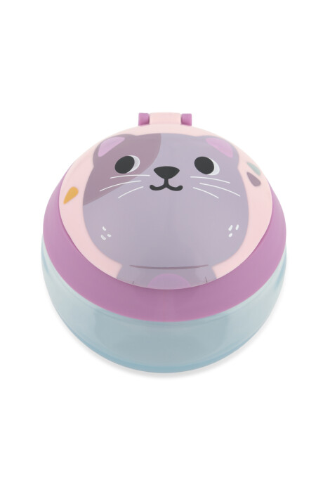 Contenedor de snacks, diseño gato Sin color