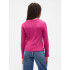 FRCH LS RIBBED TEE BRIGHT FUCHSIA 026