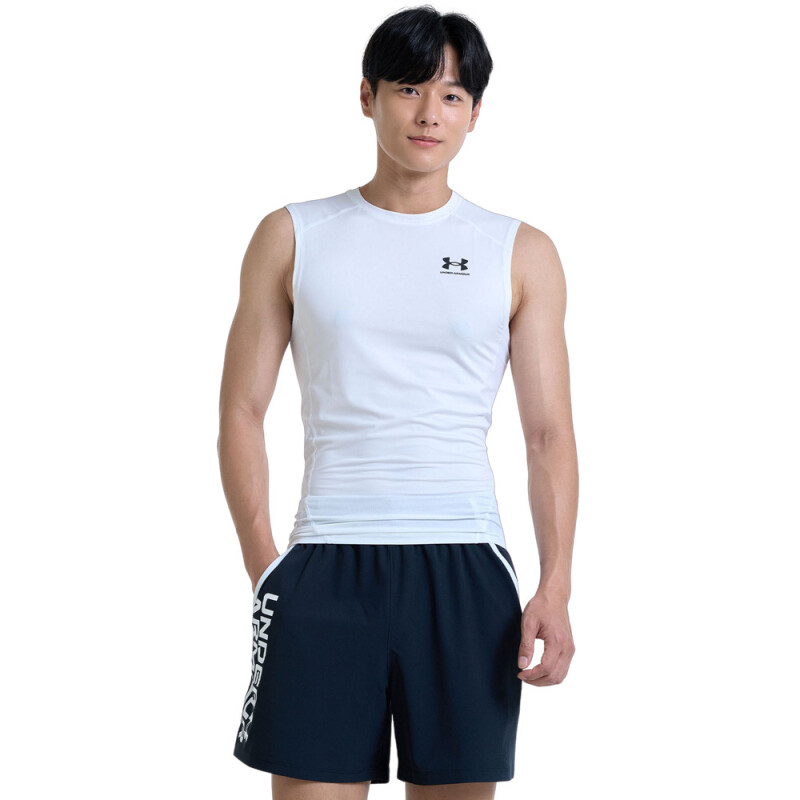 UA HG Armour Comp SL-WHT WHT-100