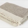 Throw Franja Chocolate Lino Throw Franja Chocolate Lino