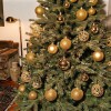 Set x100 chirimbolos 3, 4 y 6 cm para árbol de navidad Dorado
