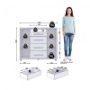 Cómoda Zapatera Versatil 2 Puertas 4 Cajones Blanco