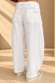 Pantalon barrel Blanca