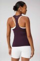Polo Feather Tech+ Racerback Bividi Mujer Oxblood