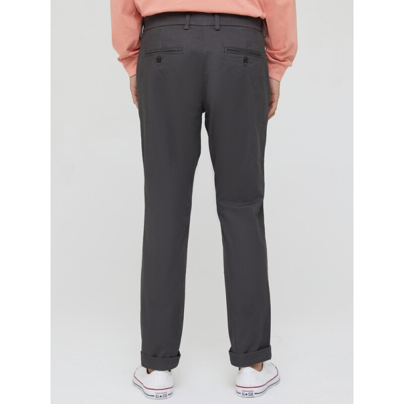 V-ESSENTIAL KHAKI SLIM FIT SOFT BLACK