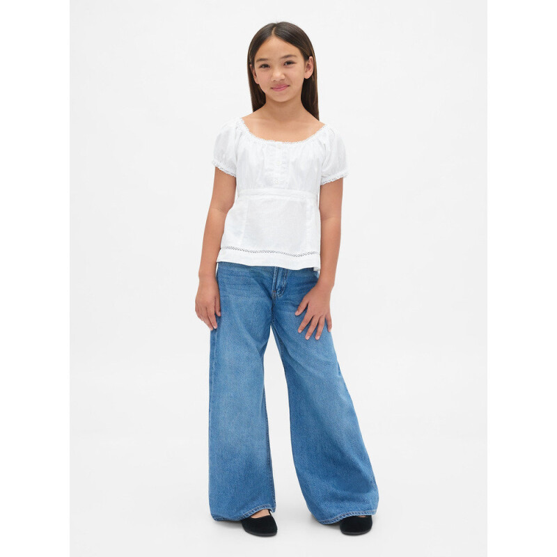 SS HNLY WOV TOP OPTIC WHITE