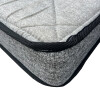 Conjunto de Sommier con Box Baúl 2 plazas capitoneado Gris Conjunto De Sommier Con Box Baúl 2 Plazas Capitoneado Gris