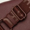 Mini bag New Penny en efecto cuero Bordeaux
