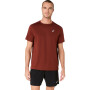 Polo Running Asics Silver SS Top Hombre Singed Red