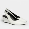 Stiletto Bianca en cuero liso Blanco