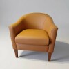 POLTRONA MADERA CLARA - TAPIZADO EN PU TOSTADO POLTRONA MADERA CLARA - TAPIZADO EN PU TOSTADO