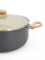 OLLA C/TAPADE VIDRIO GRIS