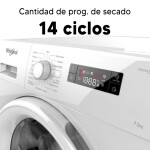 LAVARROPAS WHIRLPOOL WLF90B25F CARGA FRONTAL blanco